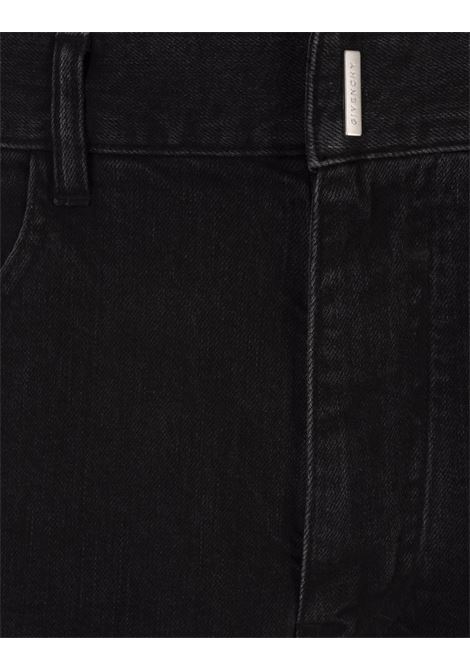 Jeans Cargo In Denim Nero GIVENCHY | BM517E5YAA001