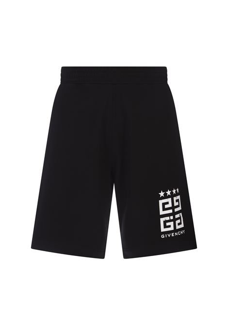 Black Boxy Fit Bermuda Shorts With 4G Logo GIVENCHY | BM51863YEL001