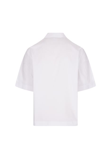 GIVENCHY Large Hawaiian Shirt In White Poplin GIVENCHY | BM60T51YC8116