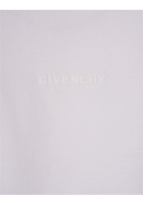 White Cotton Slim T-Shirt With 4G Embroidery GIVENCHY | BM716G3YCC100