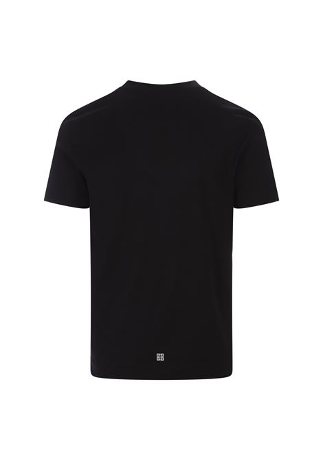 T-Shirt Slim 4G Stars In Cotone Nero GIVENCHY | BM716G3YEL001