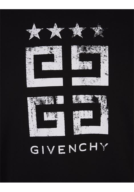 4G Stars Slim T-Shirt In Black Cotton GIVENCHY | BM716G3YEL001