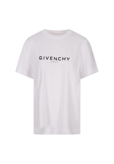 White GIVENCHY Reverse T-Shirt GIVENCHY | BW707Z3Z5W100