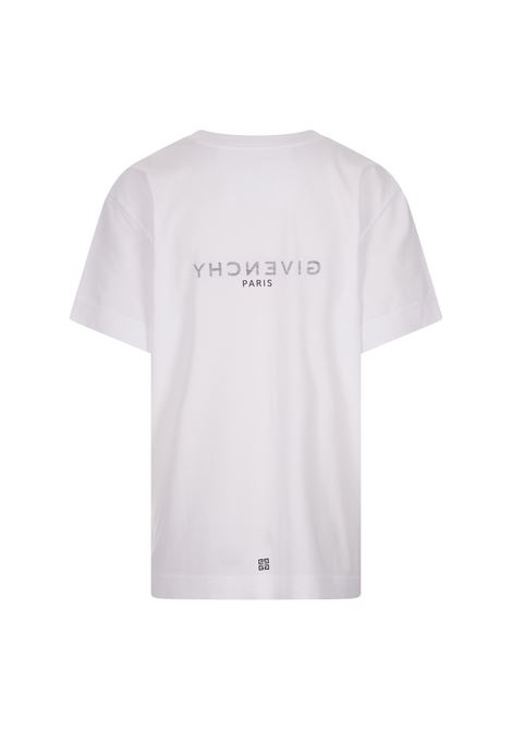 White GIVENCHY Reverse T-Shirt GIVENCHY | BW707Z3Z5W100