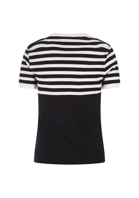 T-Shirt a Righe Con Applicazione 4G GIVENCHY | BW70BF314X004