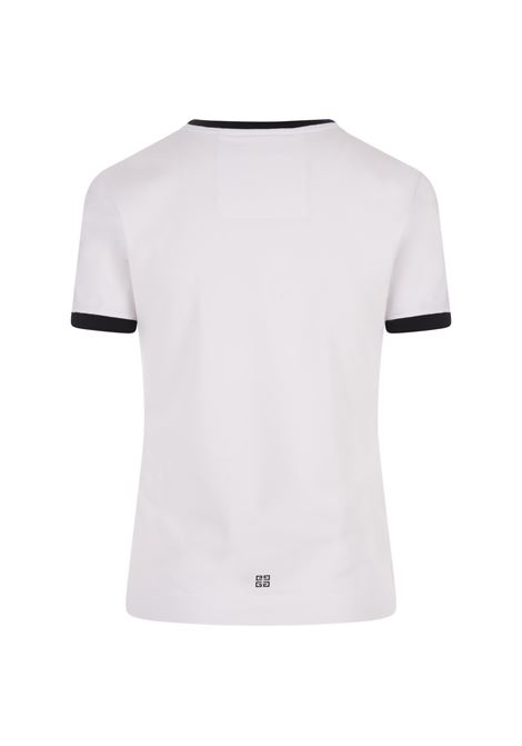 GIVENCHY Archetype Slim T-Shirt in Black/White Cotton GIVENCHY | BW70BF3YAC116