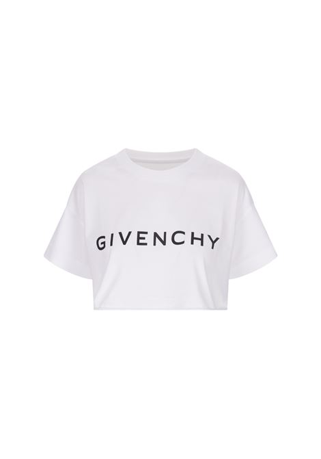 White GIVENCHY Crop T-Shirt GIVENCHY | BW70C53YAC100