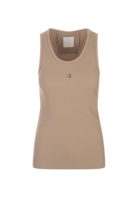 Top Beige Con Placca Logo GIVENCHY | Tops | BW70CH3YHY277
