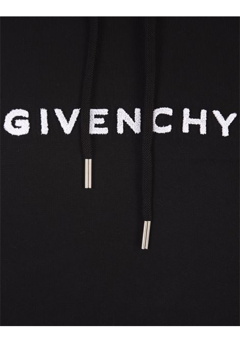 Black Oversized Hoodie With GIVENCHY 4G Logo GIVENCHY | BWJ01Z3Z85001