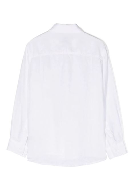 Camicia In Lino Bianco Con Taschino IL GUFO | P24CL110L6006010
