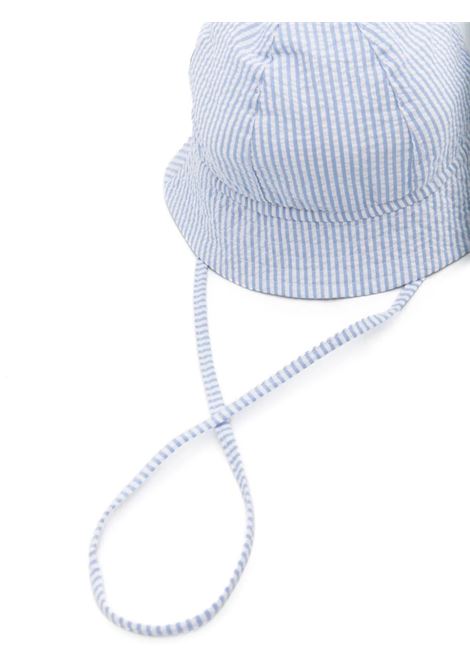 Light Blue Striped Seersucker Hat IL GUFO | P24EO279C1078460