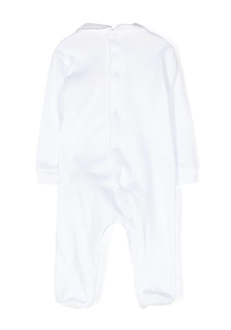 White Playsuit With Feet And Teddy-Bear Embellishment IL GUFO | P24TP272MF0010113