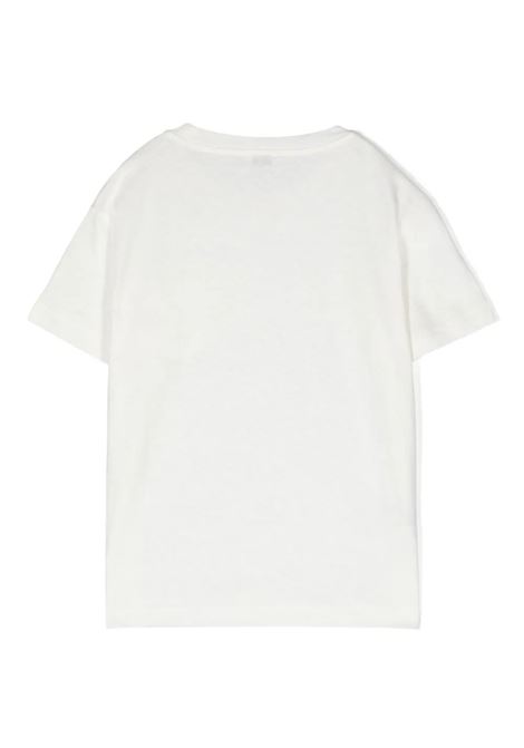 T-Shirt Bianca In Cotone e Lino IL GUFO | P24TS275M0105100