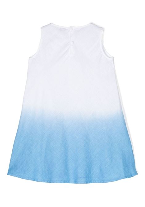 Linen Dress With Juniper-Blue Gradient Colour IL GUFO | P24VA322L6006431
