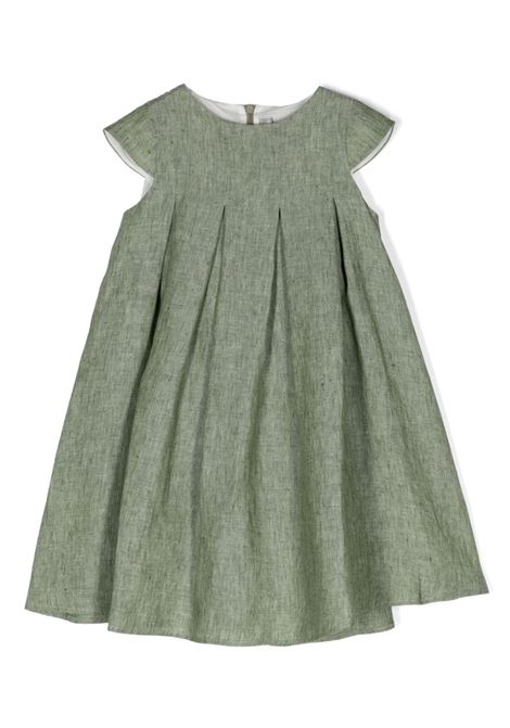 Sage Green Linen Dress IL GUFO | P24VM765L0015537
