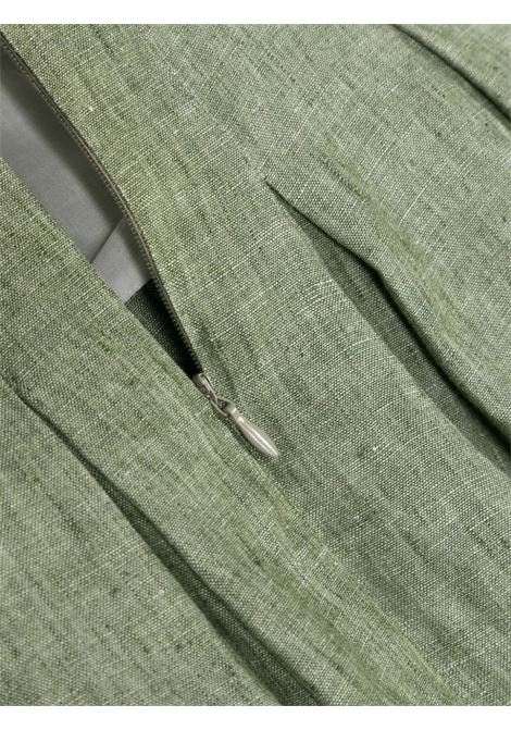 Sage Green Linen Dress IL GUFO | P24VM765L0015537