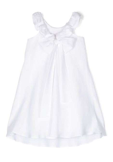 White Linen Dress With Ruffles IL GUFO | PATVA313L0002010