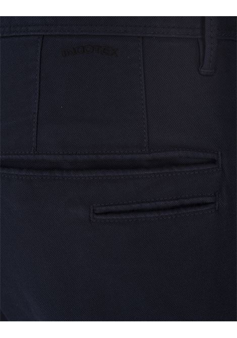 Blue Slim Fit Trousers INCOTEX SLACKS | 15S103-9822A825