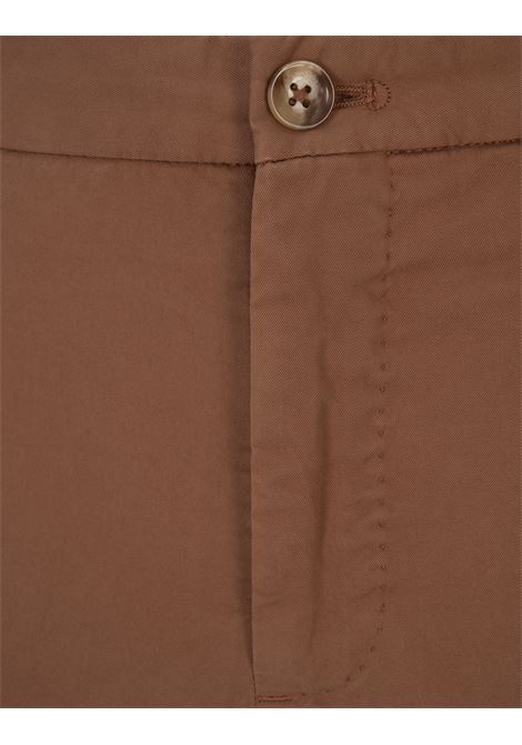 Brown Tight Fit Trousers INCOTEX | ZR851W-9098A646