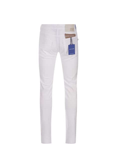 White Nick Slim Trousers JACOB COHEN | UQE07-36-S-3756A00