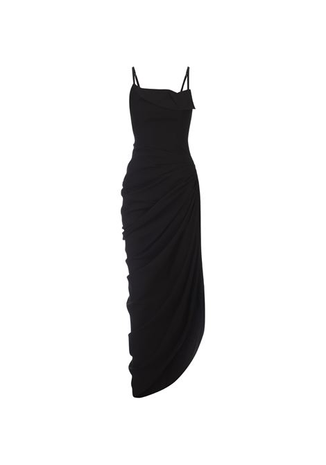 Black La Robe Saudade Longue Long Dress JACQUEMUS | 211DR001-1020990