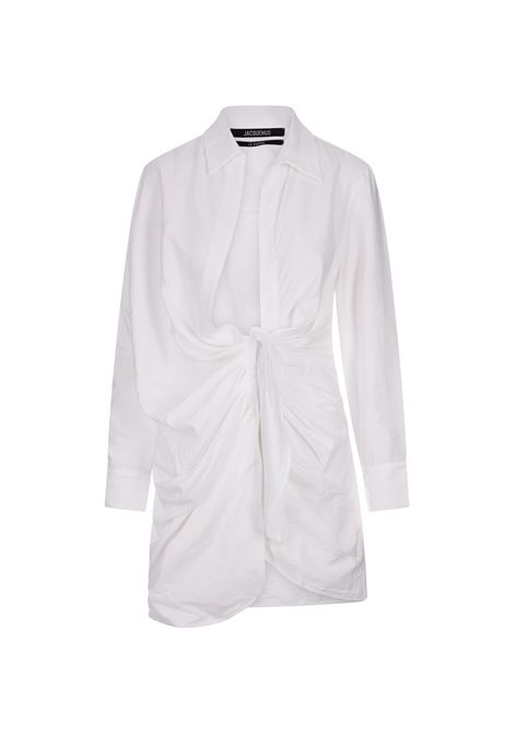 White La Robe Bahia Short Dress JACQUEMUS | 213DR009-1020100