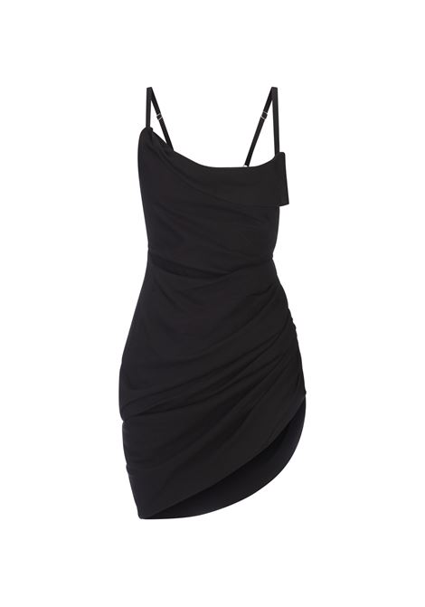 Black La Robe Saudade Mini Dress JACQUEMUS | 213DR106-1020990