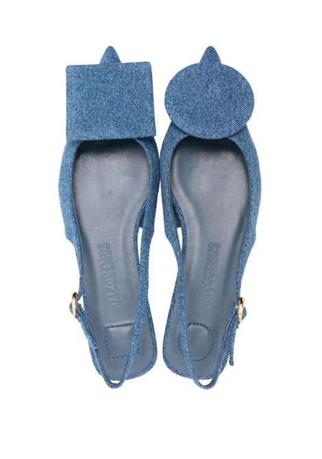 Blue Les Slingback Ballerinas With Duelo Plates JACQUEMUS | 241FO077-3176330