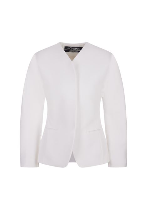 White La Veste Ovalo Jacket JACQUEMUS | 241JA045-1526100