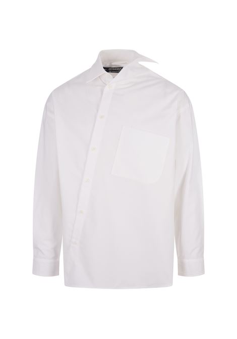 White La Chemise Cuadro Shirt JACQUEMUS | 245SH080-1520100
