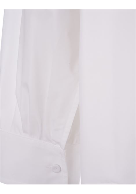 White Poplin Shirt With Jewel Clip JIL SANDER | J03DL0142-J45002100