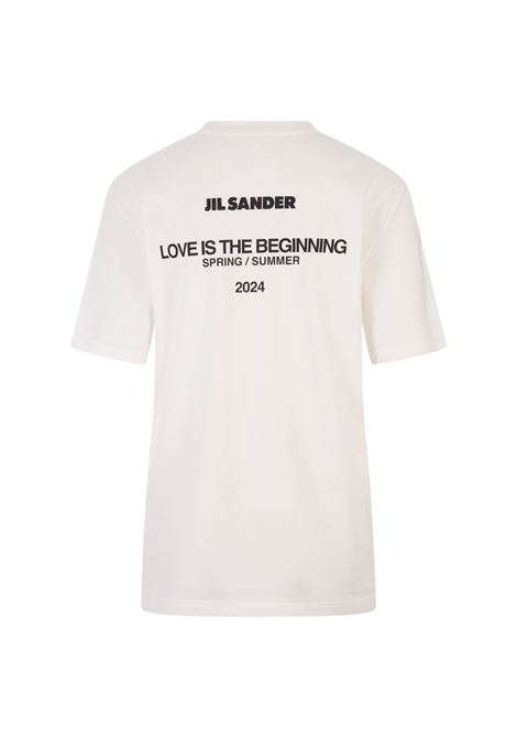 White Over T-Shirt With Logo JIL SANDER | J03GC0129-J46219104
