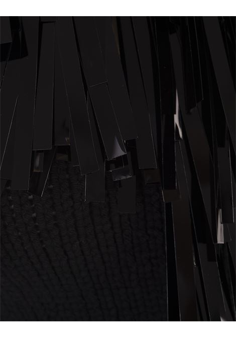 Black Sleeveless Top With Sequin Fringes JIL SANDER | J03NC0226-J15425001