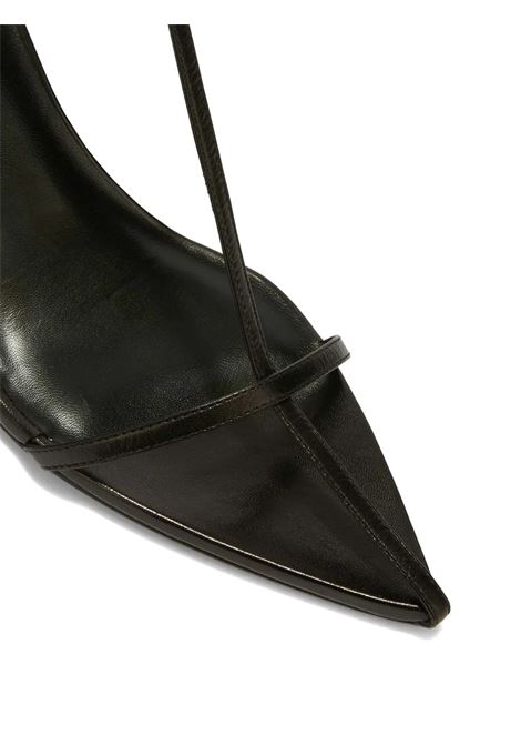 Black Leather Pointed Sandals With Straps JIL SANDER | J16WL0030-P4864001