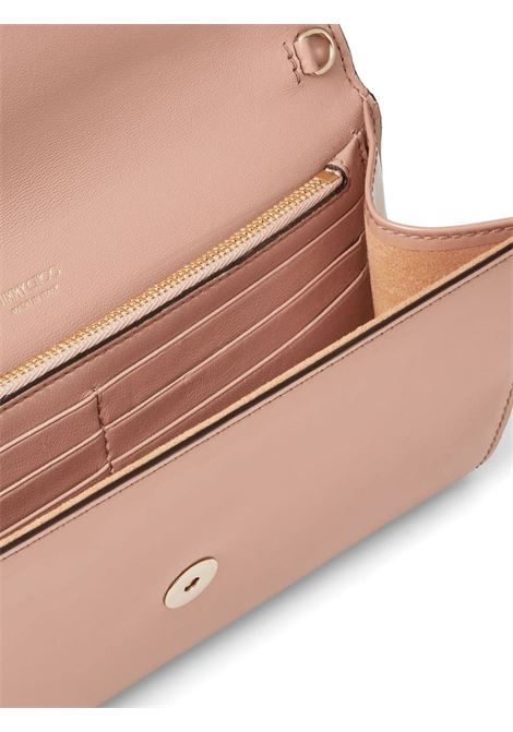 Emmie Clutch Bag In Ballet Pink Patent Leather JIMMY CHOO | EMMIE PATBALLET PINK/LIGHT GOLD