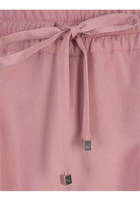 Pink Silk Blend Drawstring Trousers KITON | D48122K0977A01