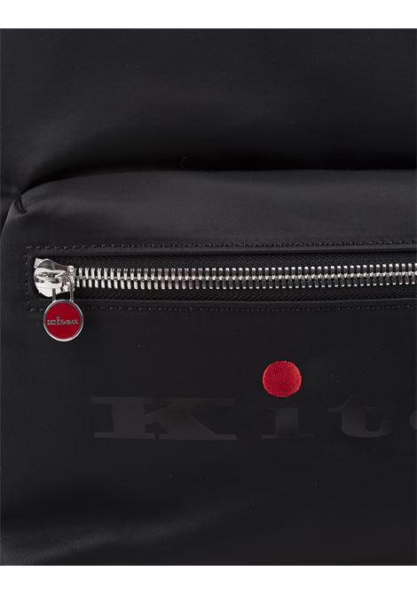 Black Nylon Backpack With Logo KITON | UBA0021N0104701