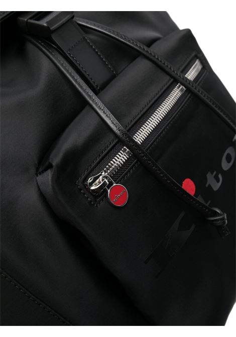 Black Canvas Backpack With Logo KITON | UBA0022N0104701