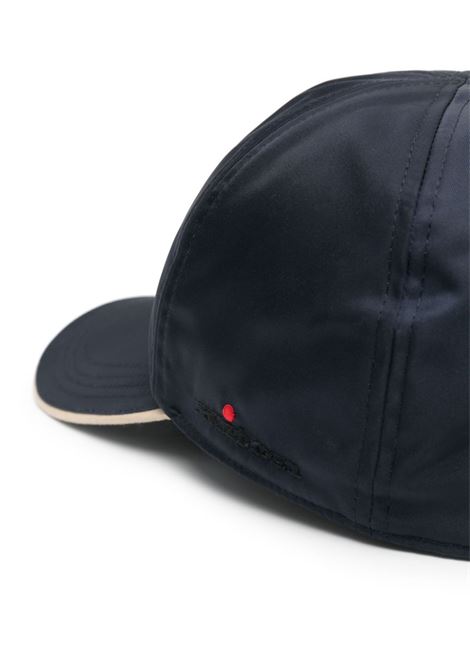 Cappello da Baseball In Nylon Blu Notte Con Logo KITON | UCAPP57K0716D01