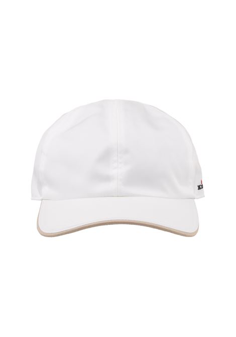 White Nylon Baseball Hat With Logo KITON | UCAPP57K0716D05