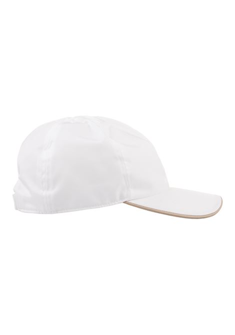 Cappello da Baseball In Nylon Bianco Con Logo KITON | UCAPP57K0716D05