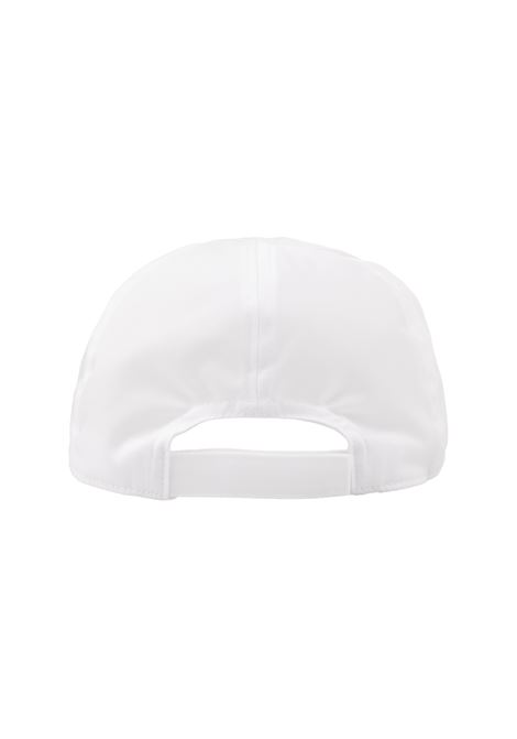 White Nylon Baseball Hat With Logo KITON | UCAPP57K0716D05