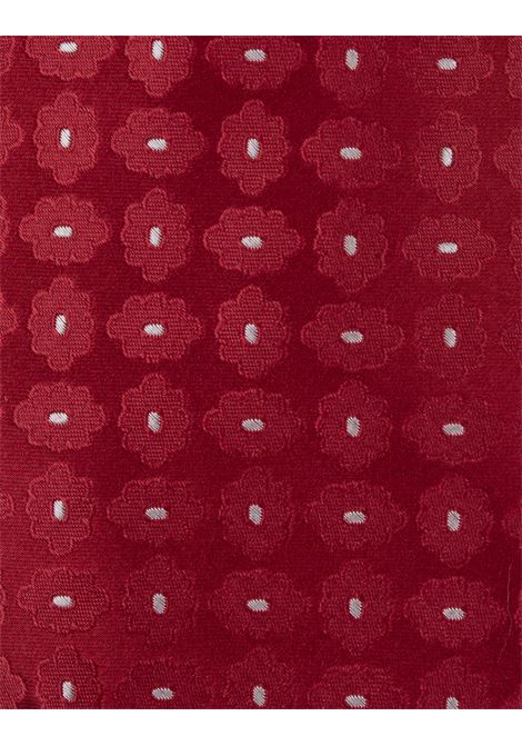 Cravatta Rossa Con Pattern Floreale KITON | UCRVKRC01I4306