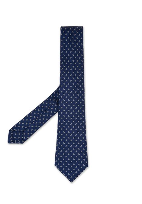 Cravatta Blu Con Pattern Gocce KITON | UCRVKRC01I5003