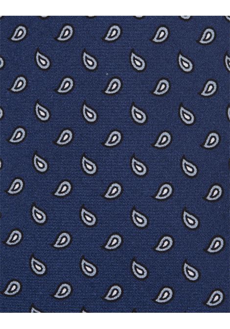 Blue Tie With Drops Pattern KITON | UCRVKRC01I5003