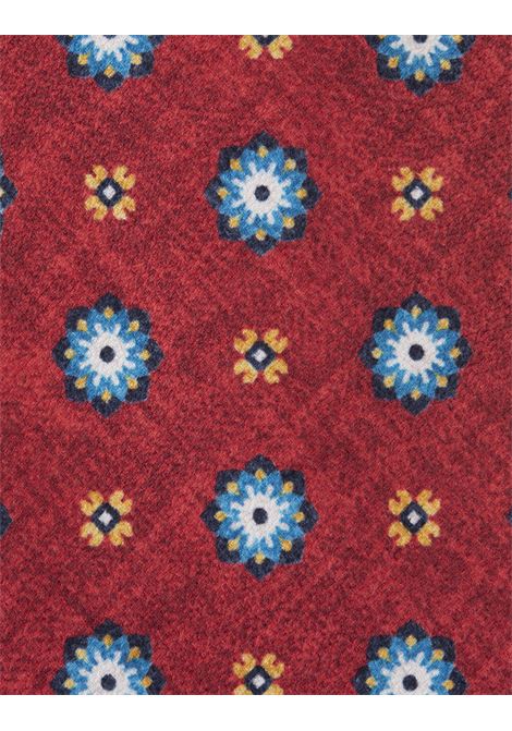 Cravatta Rossa Con Pattern A Fiori KITON | UCRVKRC01I7705