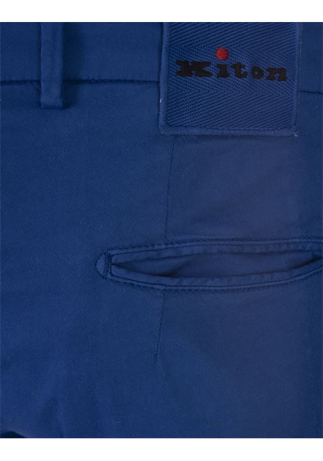 Cobalt Blue Bermuda Shorts With Drawstring KITON | UFBLACK0643D08
