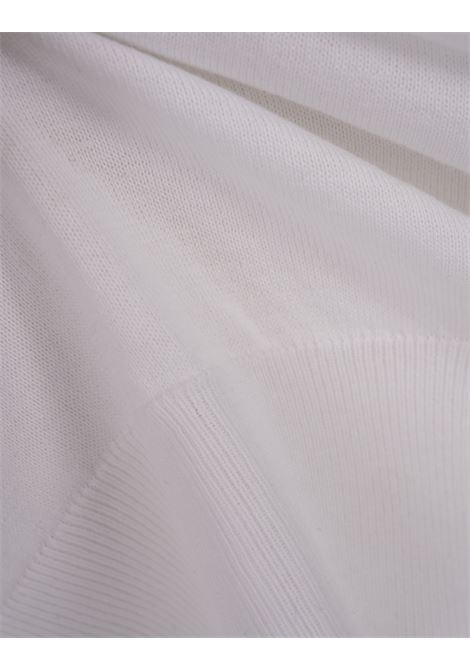 White Piqu? Polo Shirt With Zip KITON | UMK035801