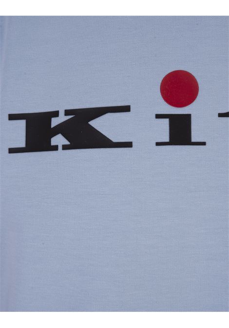 Felpa Girocollo Azzurra Con Logo KITON | UMK037704