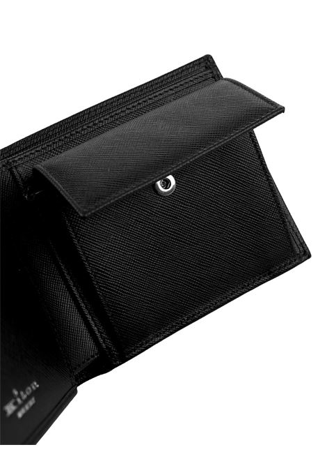 Black Leather Wallet With Logo KITON | UPEA016N0100302